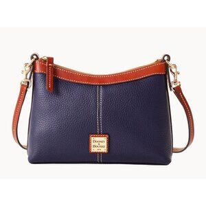 Dooney & Bourke Pebble Leather Crossbody Pouch Midnight Bag